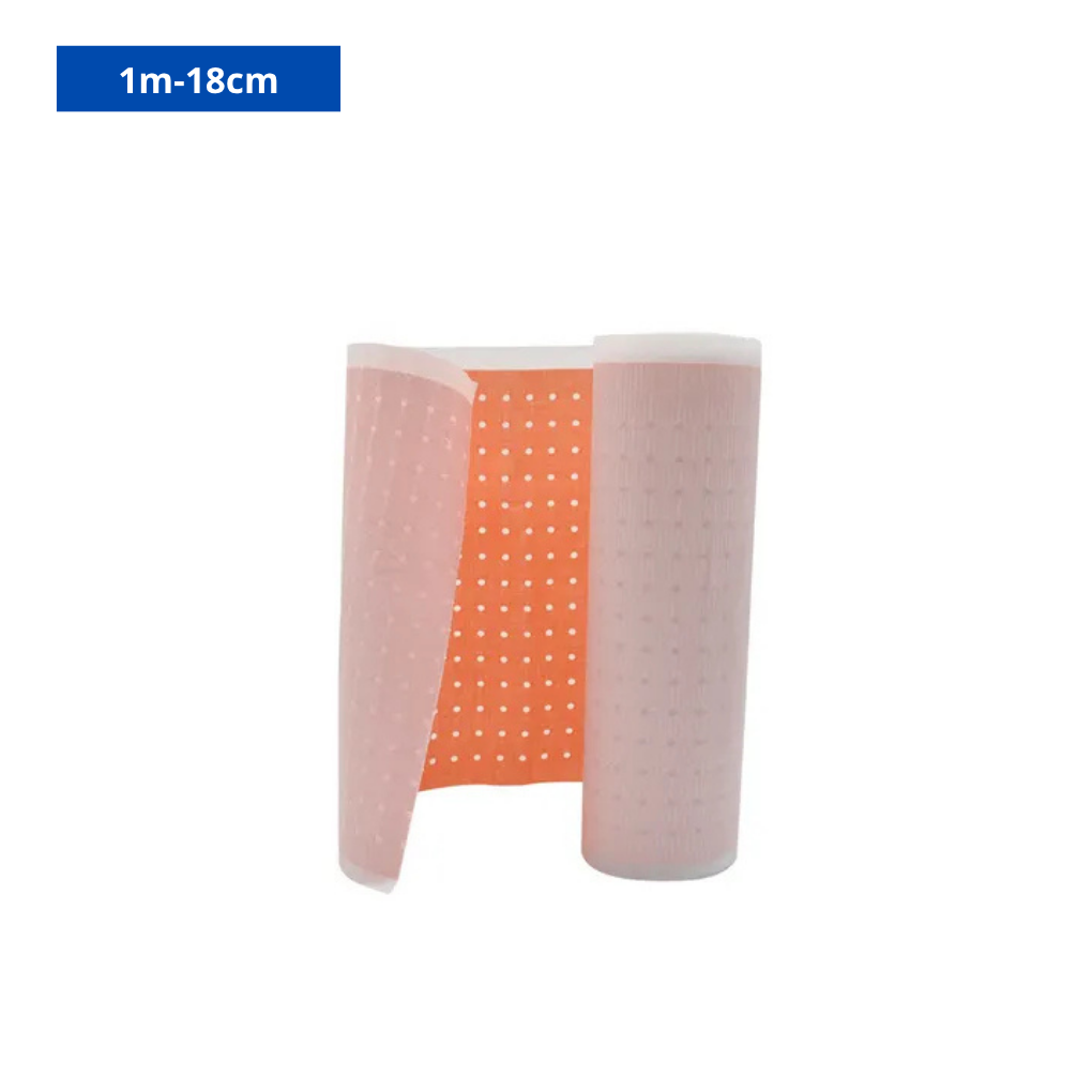 Steriskin tissu perforé rouge 1m×18cm