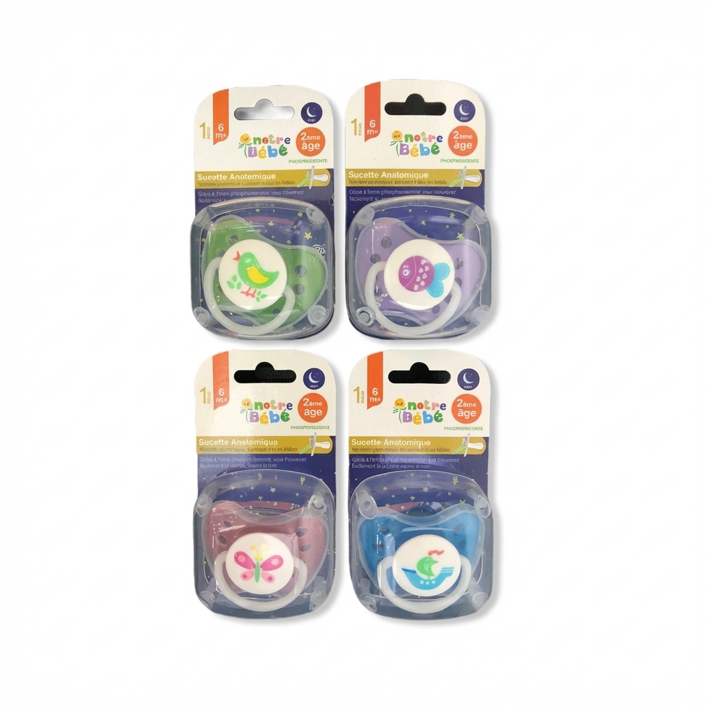 Notre Bébé sucette anatomique ronde 2g
