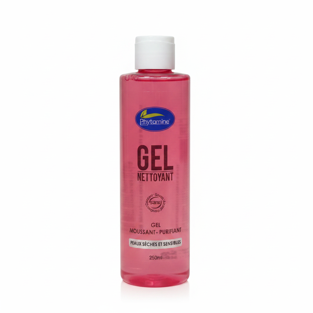 Phytamine gel nettoyant rose peaux sèches 250ml