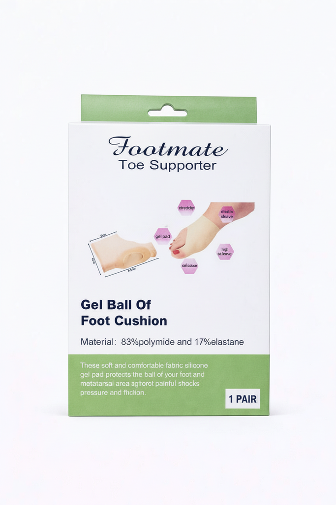 [PI-FOO-footmate-supporteur-d-orteils-coussinet-en-gel-pou] Footmate Supporteur d'orteils Coussinet en gel pour la plante du pied
